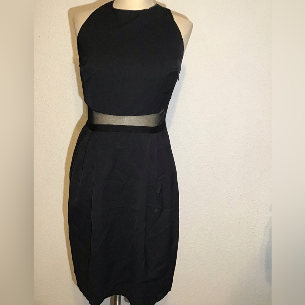 Alexander wang black mesh waistband dress size 6